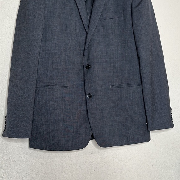 BarIII 100% Wool Oversized Boyfriend Blazer Gray Extra Large Lined Dark Academia - Picture 8 of 14